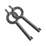 Black Standard Handcuff Key - Double Pack