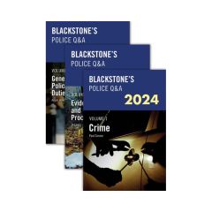 Blackstone's Police Q&A: 3 Volume Pack 2024