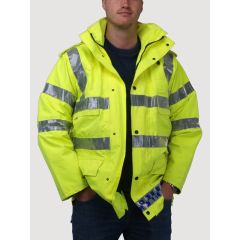 Waterproof Hi-Vis Police Jacket - Grade 1 Surplus
