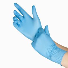 Disposable Blue Nitrile Gloves - One Pair