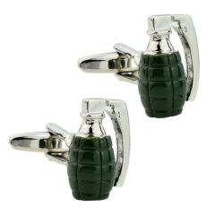 Cufflinks - Green Hand Grenades