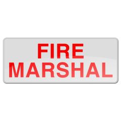Reflective Badge - Sew-On - Small - FIRE MARSHAL