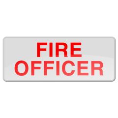 Reflective Badge - Sew-On - Small - FIRE OFFICER