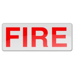 Reflective Badge - Sew-On - Small - FIRE