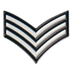 Lapel Pin Badge - Sergeant Chevrons
