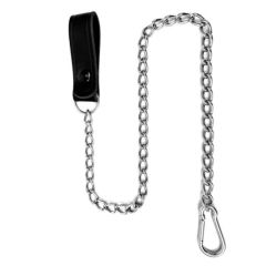 Security Key Chain with Leather Loop