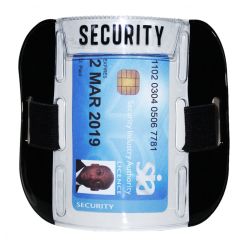 SIA Security Badge Holder Armband - Black