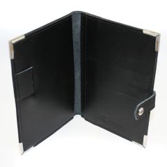 Pocket Notebook Holder - Side Opening with Tab - 16.5cm - TARNISHED