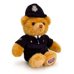 Cuddly UK Policeman Bear - 15cm